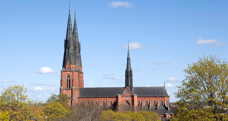 Uppsala domkyrka från sidan
