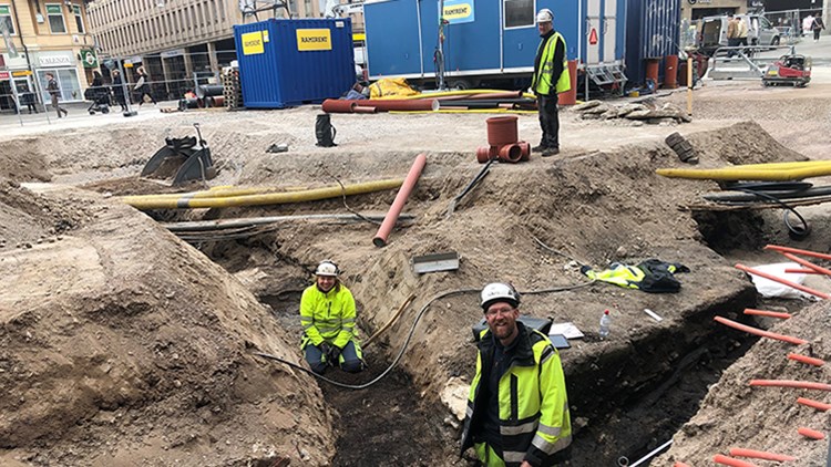 Fynd från Vasatidens Uppsala under torget