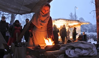 smed under julmarknad